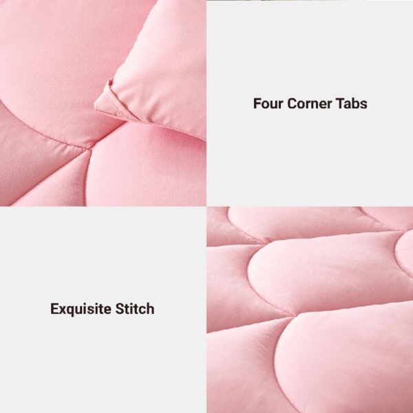 3 Pieces Bed in a Bag Comforter Set Duvet Insert,Reversible,Red/Black,Full Size Comforter Set-200GSM