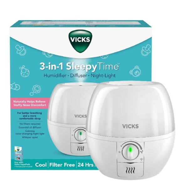 3-in-1 Sleepy 0.6 gal Time Humidifier with Nightlight, VUL500