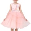 Flower Girls Dress Blue Belted Wedding Party Bridesmaid 12