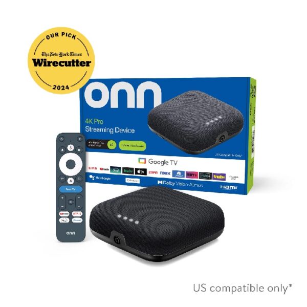 4K Pro Streaming Device, Google TV - Ultra-fast Streaming, Stunning 4K UHD, 32GB Storage, 3GB RAM, Dolby Vision & Atmos, Find My Remote with Backlight, Ethernet Port