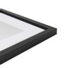 11 x 14 5-in-1 Wood Picture Frames Set-11x14 Matted to 8x10 Wall Frames, Black