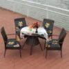 Outdoor Patio Cushion, Rocking Chair Cushion Set, Tufted Pads, Set of Upper and Lower with Ties Pack of 2 (2 Sets) - Back 21