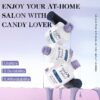 Candy Lover Gel Nail Polish Kit with UV LED Lamp, 12 Colors Cute Lady Gel Polish Starter Kit, All-in-One Quick Dry Soak Off Nail Gel Manicure Kit with DIY Tools Valentine Gift for Women