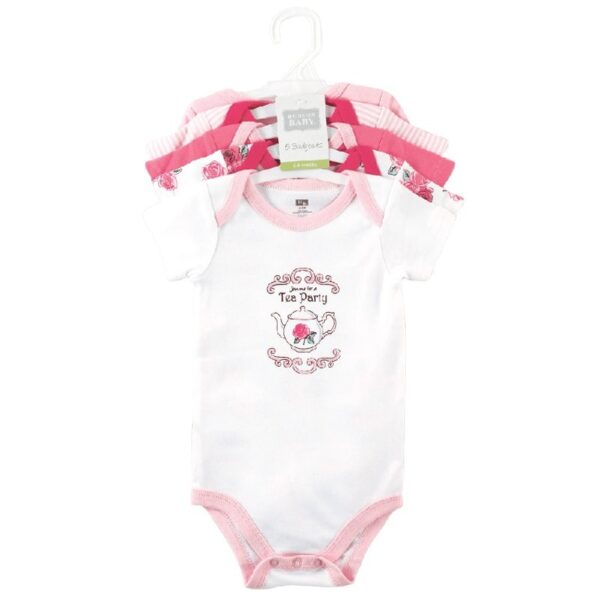 Short Sleeve Bodysuits, 5-Pack, Newborn- 24 Months