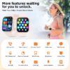2025 New 1.85-inch Women's Smartwatch with Answer/Make Calls/120+Sports Modes/Two watch straps, IP68 Waterproof Fitness Tracker Fits for Android Iphone Devices（Gold Milan Steel Belt）