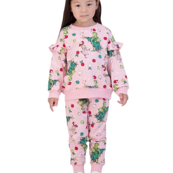The Grinch Toddler Printed Sweatshirt and Jogger Set, Sizes 2T-5T