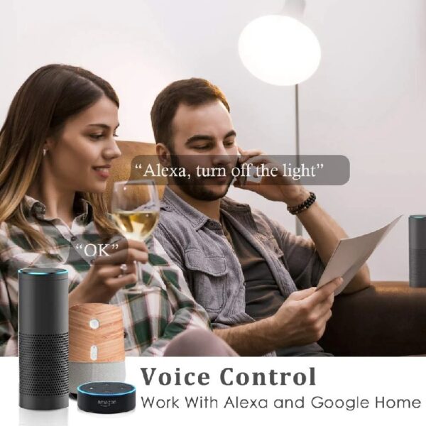 4 Pack Smart Plugs Wi-Fi Outlet 4 Pack Work with Alexa/Google Home/Smart Life Timer ON/Off Plug Schedule Built-in App Mini Wireless Socket No Hub Required