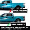Cab Corners Pair Fit for 2009-2014 Ford F150 Crew Cab 2010 2011 2012 2013 Pickup Truck 2Pcs Rust Repair