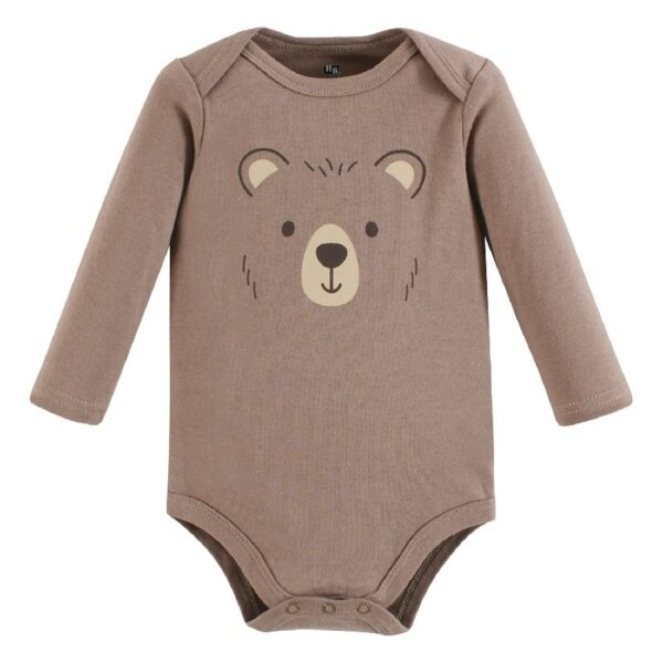 Cotton Long-Sleeve Bodysuits, 5-Pack, Newborn- 24 Months
