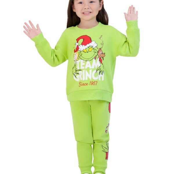 The Grinch Toddler Printed Sweatshirt and Jogger Set, Sizes 2T-5T