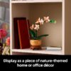 Botanicals Mini Orchid Building Set - Artificial, Fake Orchid for Home Decor, Adults Ages 18+ - Indoor Plant Decorations for Table, Desk, Office - Gift for Graduation - 10343