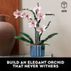 LEGO Botanicals Orchid - Artificial, Fake Indoor Flowers Building Set for Home, Kitchen, Desk Decoration, Adults Ages 18+ - Unique Birthday Gift Idea - 10311
