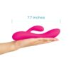 Dual Rabbit Vibrator, High-quality Silicone, Pink