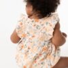 By Gerber Baby Girl Bubble Romper with Flutter Sleeves, Sizes 0/3 Months - 24 Months