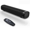 Sound Bar for TV, Soundbar with Subwoofer, Wired & Wireless Bluetooth 5.0 3D Surround Speakers, Optical/AUX/RCA/USB Connection, Wall Mountable, Remote Control