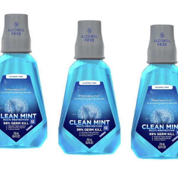 3 Pack - Pro-Health Oral Rinse Refreshing Clean Mint 250 mL Each