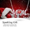 Bestyle S925 Sterling Silver Necklace for Mom Grandma Shiny CZ Heart Pendant Necklace March Created Aquamarine Birthstone Jewelry Mother's Day Gift