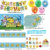 Birthday Party Decoration Pikachu Theme Party Decoration Party Decoration Set Party Decoration Supplies Balloons, Banner, Tablecover, Plates, Tableware