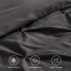 Dorm Bedding Twin Comforter Set - 5 Pieces Pintuck Bed in A Bag with Comforters, Sheets, Pillowcases & Shams