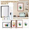 Family Handprint Kit, Handprint Art Craft DIY Kit, Baby Hand print Gift for New Moms, Parents, Grandparents, 6 Safe, Non-Toxic Paints, Ideal for Mother's Day, Father's Day, Anniversary & More