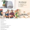 Boriwat Back and Neck Massager with Heat, 3D Deep Tissue Kneading, Shiatsu Back Massage Pillow for Mom Dad