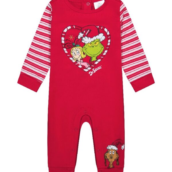 Dr.Seuss Baby Boy Grinch Printed Coverall, Sizes 0-24 Months