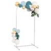 Garfans 7.9FT Wedding Arch  for Birthday Decoration Round Backdrop Stand Circle Balloon Arch Frame Halloween Christmas Parties Garland Stand White