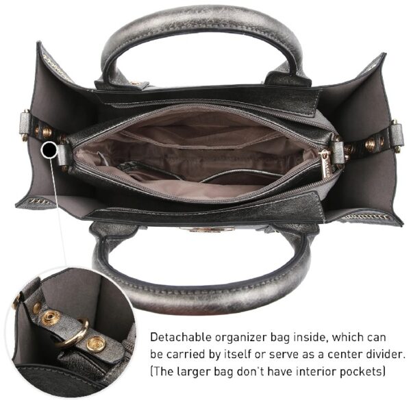 50b380b4b4794712a216b32d017881a6 Women's 3Pcs Purse Handbag Shoulder Bag Tote Satchel Hobo Bag Briefcase Work Bag for Ladies