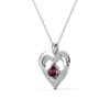 Forever March Birthstone 18k White Gold Plated Women's Necklace, Swarovski Crystals