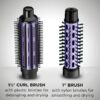 2-in-1 Hot Air Curling Combo, Includes 1.5