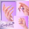 Candy Lover Gel Nail Polish Kit with UV LED Lamp, 12 Colors Cute Lady Gel Polish Starter Kit, All-in-One Quick Dry Soak Off Nail Gel Manicure Kit with DIY Tools Valentine Gift for Women