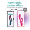 Dual Rabbit Vibrator, High-quality Silicone, Pink
