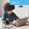 High Velocity Desk Fan, 3-Speed Electric Fan with Metal Blades and Safety Grilles
