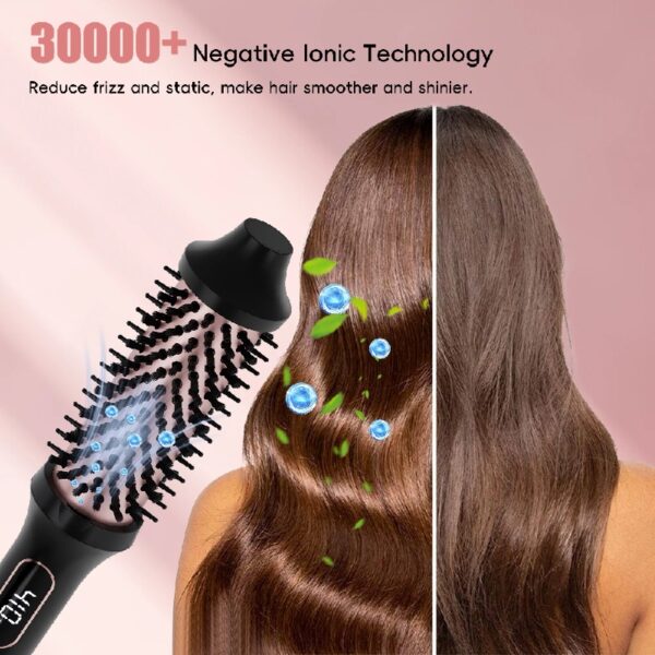 Thermal Brush, Heated Round Brush, Curling Iron, 1.5 inch Electric Curl Wand, Curly Hair Brush