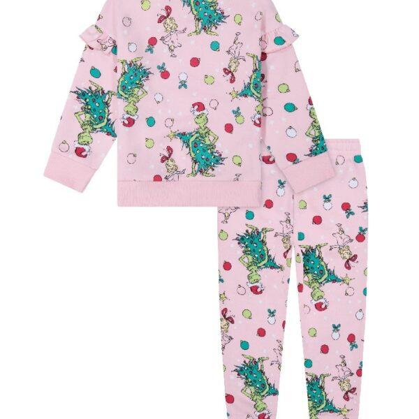 The Grinch Toddler Printed Sweatshirt and Jogger Set, Sizes 2T-5T