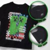 Creeper Boys 3-Piece Set - Short Sleeve Graphic T-Shirt, Shorts & Socks - Complete Summer Outfit for Kids (Sizes 4-16)