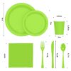 Exquisite 350 Piece Easter Plastic Disposable Party Plates & Dinnerware Combo Set