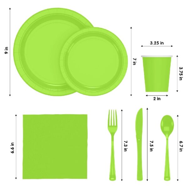 Exquisite 350 Piece Easter Plastic Disposable Party Plates & Dinnerware Combo Set