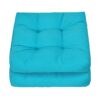 2 PCS 21'' x 21'' Patio Chair Seat Cushion Pads Indoor/Outdoor Turquoise