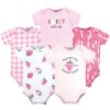 Short Sleeve Bodysuits, 5-Pack, Newborn- 24 Months