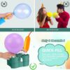 Electric Balloon Pump, Portable Electric Balloon Blower Machine Balloon Air Pump Dual Nozzle 110V 600W Balloon Inflator for Party Decorations