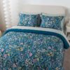 7 Piece Reversible Bed in a Bag Comforter Set with Sheets, Black, Queen
