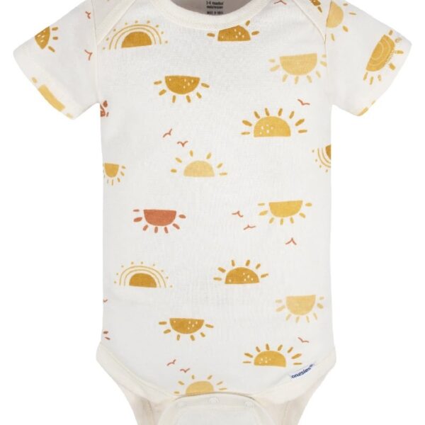 Assorted Short Sleeve Onesies Bodysuits, 8pk (Baby Boy or Baby Girl Unisex)