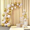 7.2FT Round Aluminum Alloy Backdrop Stand Balloon Arch Kit for Weddings Birthdays Graduations Photo Background
