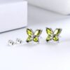 Purple Butterfly Jewelry Amethyst February Birthstone Jewelry Set Fine Necklace/Earrings 925 Sterling Silver Women Birthday Mother's Day Gifts