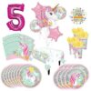 Mayflower Products Magical Unicorn Party Supplies 8 Guests 1st Birthday Balloon Bouquet Decorations