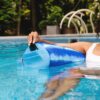 Shaka Sling XL Pool Float, Doubled-Sided Mesh, Quick Draining Fabric, No Inflation Needed, Sweet Shells Berry