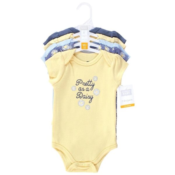 Short Sleeve Bodysuits, 5-Pack, Newborn- 24 Months