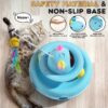 4 in 1 Interactive Cat Toys with USB Rechargeable,Smart Cat Feather Wand for Indoor Cats with Red Beam,Smart Interactive Electronic Exercise Kitten Toys,Exercise Cat Wand,Indoor Exercise Cat Kicker