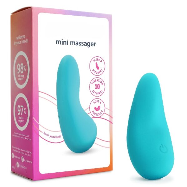 Vibrating Mini Soft Touch Massager, 10 Vibration Settings, Waterproof